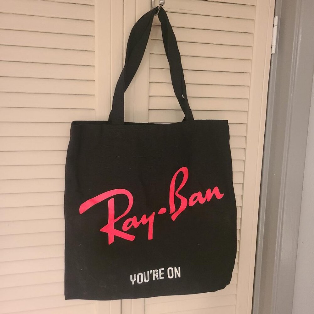 Ray-Ban RayBan Sunglasses Logo Tote Shopping Book Bag